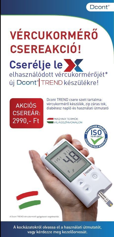 Dcont® TREND vércukorszintmérő | BENU Gyógyszertár